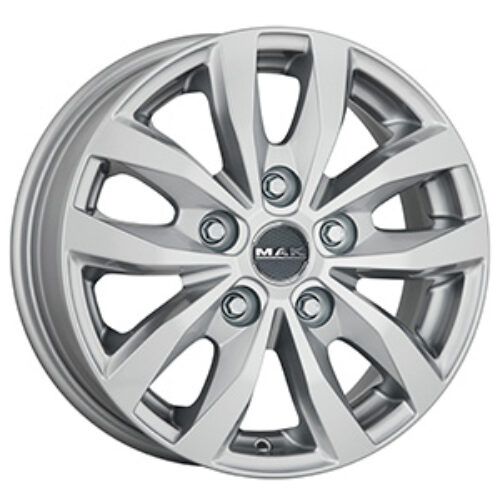 Cerchio in Lega MAK LOAD5-3 7X17 5X160 ET 55 CB 65,10 SILVER