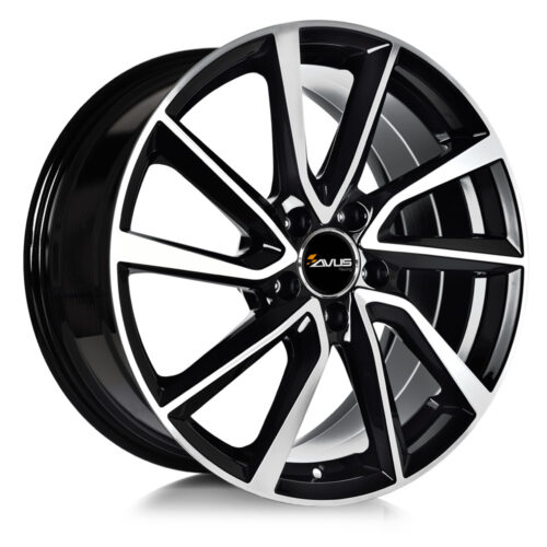 Cerchi in lega AVUS AC-518 BLACK POLISHED 15 Pollici 4×100 ET +40 CB 73,1