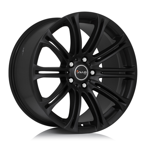 Cerchi in lega AVUS AC-MB1 MATT BLACK 17 Pollici 5×120 ET +15 CB 72,6