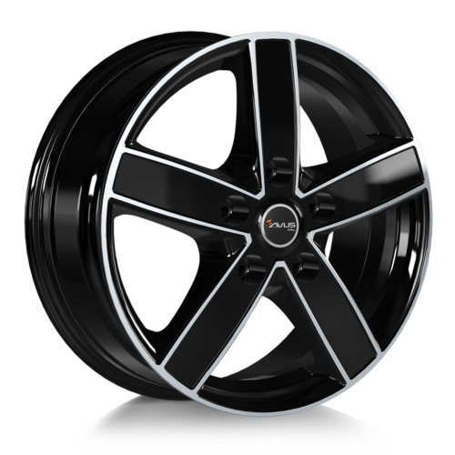 Cerchi in lega AVUS AC-V51 BLACK 18 Pollici 5×112 ET +52 CB 66,6