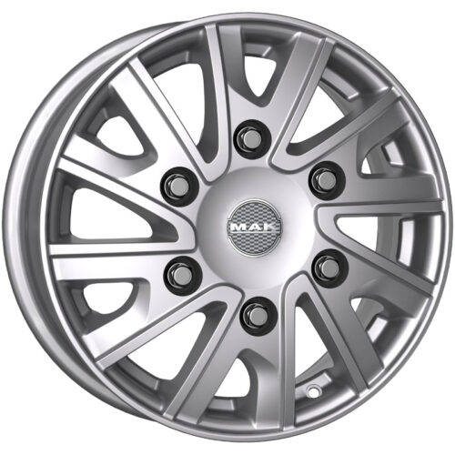 Cerchio in Lega MAK DELIVER 6,5X16 6X180 ET 68 CB 130,10 SILVER