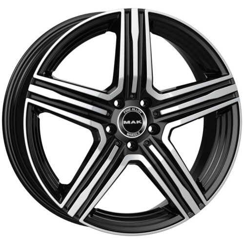 Cerchio in Lega MAK LEWIS-D 11X21 5X112 ET 55 CB 66,60 BLACK MIRROR