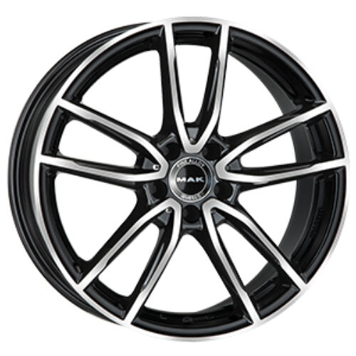 Cerchio in Lega MAK EVO 10X21 5X112 ET 22 CB 66,60 BLACK MIRROR