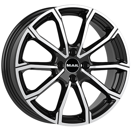 Cerchio in Lega MAK DaVinci4 7X18 4X108 ET 47,5 CB 63,40 BLACK MIRROR