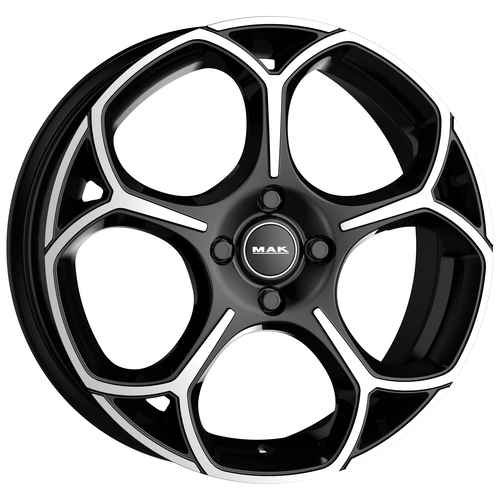 Cerchio in Lega MAK MONZA 7X18 4X108 ET 35 CB 65,10 BLACK MIRROR