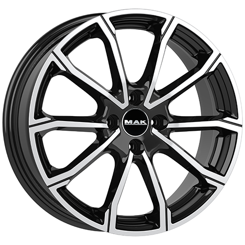 Cerchio in Lega MAK DaVinci 7X19 4X108 ET 32 CB 65,10 BLACK MIRROR