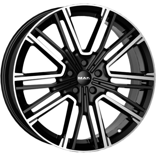 Cerchio in Lega MAK KULT 8,5X19 5X120 ET 37 CB 72,60 BLACK MIRROR