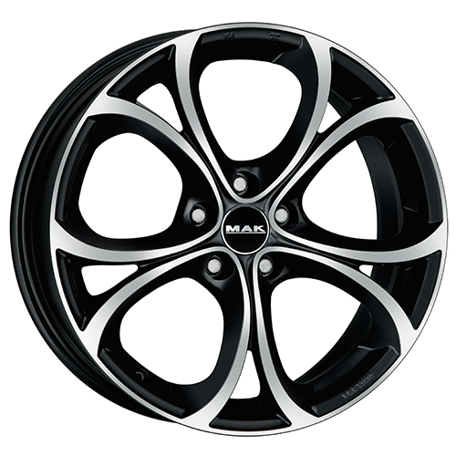 Cerchio in Lega MAK LARIO 10X20 5X110 ET 34 CB 65,10 BLACK MIRROR