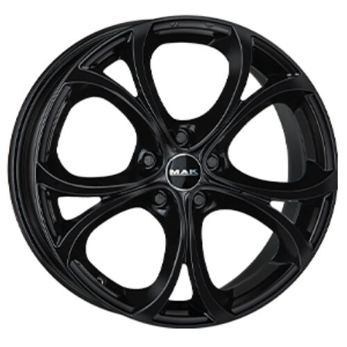 Cerchio in Lega MAK LARIO 10X20 5X110 ET 34 CB 65,10 GLOSS BLACK
