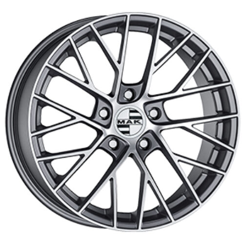 Cerchio in Lega MAK MONACO 8,5X19 5X130 ET 55 CB 71,60 GUN MET-MIRROR FACE