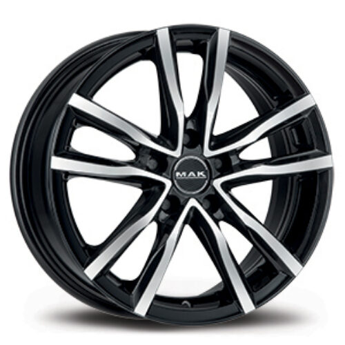 Cerchio in Lega MAK MILANO 7X18 5X100 ET 55 CB 56,10 BLACK MIRROR