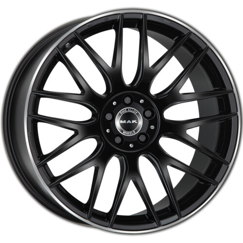 Cerchio in Lega MAK ARROW 10X21 5X112 ET 62 CB 66,60 GLOSS BLACK MIRROR RING