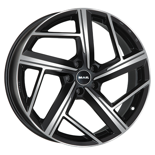 Cerchio in Lega MAK QVATTRO 9X20 5X112 ET 30 CB 66,45 BLACK MIRROR