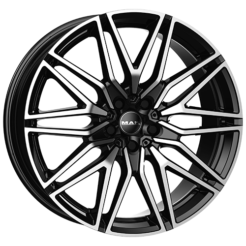 Cerchio in Lega MAK STURM 10,5X20 5X112 ET 40 CB 66,60 BLACK MIRROR