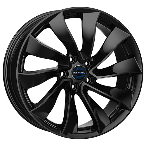 Cerchio in Lega MAK SOLAR 9,5X19 5X114,3 ET 45 CB 64,10 GLOSS BLACK