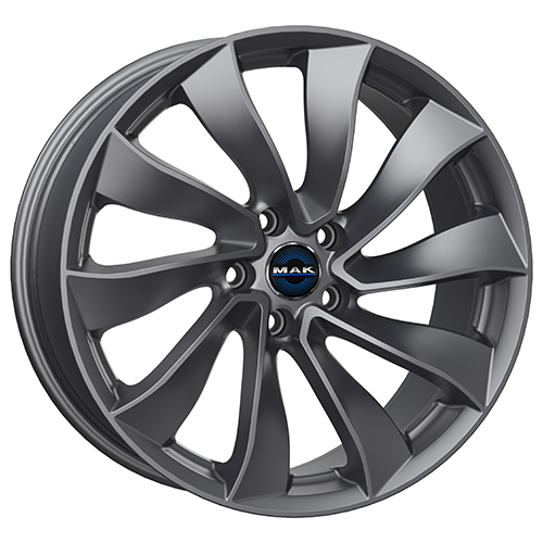 Cerchio in Lega MAK SOLAR 9,5X19 5X114,3 ET 45 CB 64,10 GLOSS GUN METALLIC