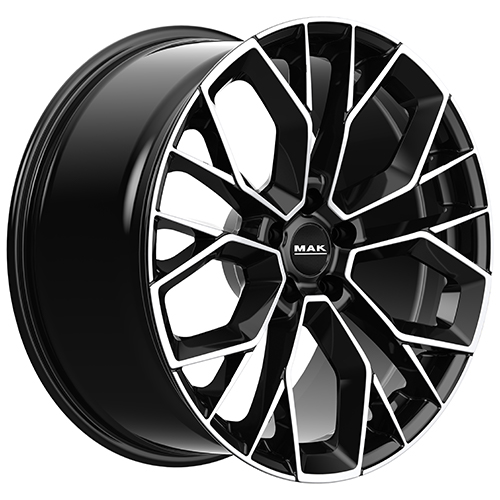 Cerchio in Lega MAK STILO-D 9,5X19 5X108 ET 27 CB 63,40 BLACK MIRROR