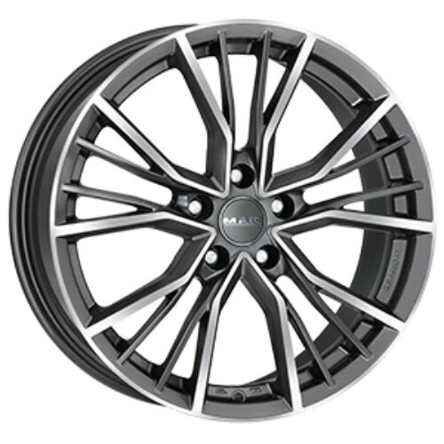 Cerchio in Lega MAK UNION 7X17 5X100 ET 48 CB 57,10 GUN MET-MIRROR FACE