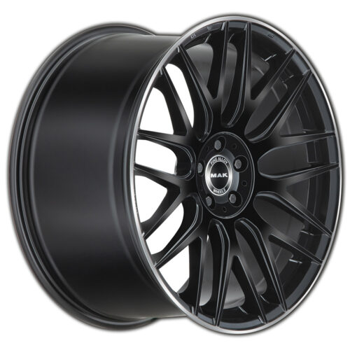 Cerchio in Lega MAK ARROW-D 11X21 5X112 ET 55 CB 66,60 GLOSS BLACK MIRROR RING