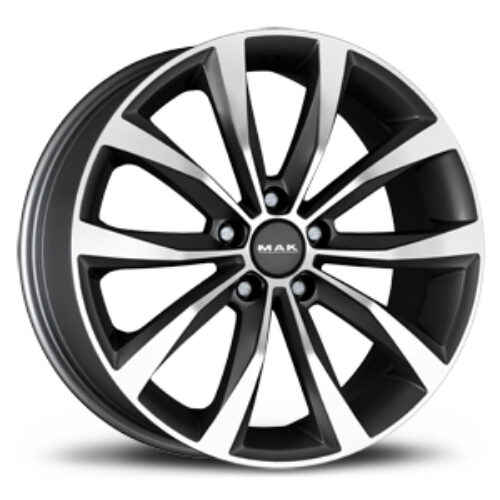 Cerchio in Lega MAK WOLF 7,5X17 5X108 ET 37 CB 65,10 GUN MET-MIRROR FACE