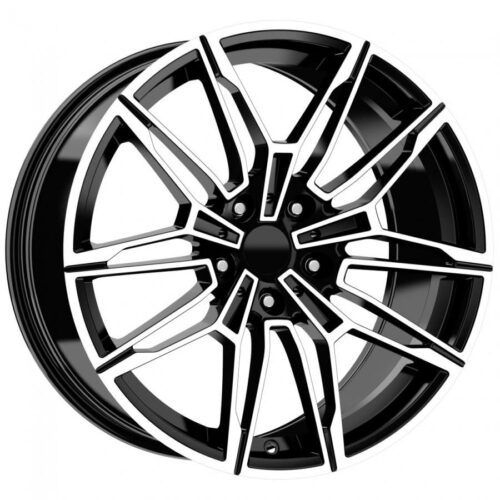 Cerchio in Lega ELITE WHEELS – X92 – 8X18 5X120 ET 30 CB 72.6 BLACK POLISHED