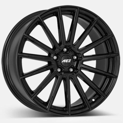 KIT 4 CERCHI AEZ ATLANTA BLACK 9,5×19 ET45 5×114,3 + 4 PNEUMATICI NEXEN N’BLUE 4SEASON 2 255/45 R19 104W XL